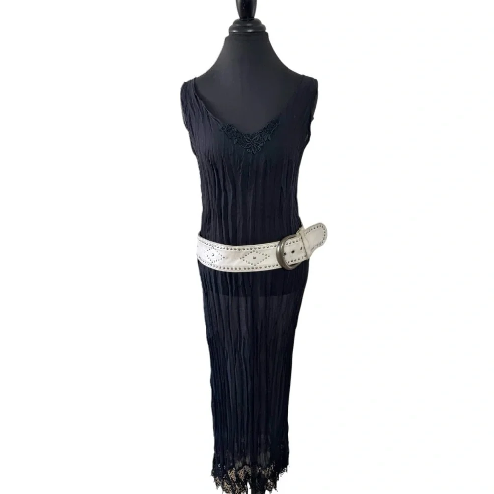 Vtg Danielle Karen Lace Slip Dress - Picture 5 of 15